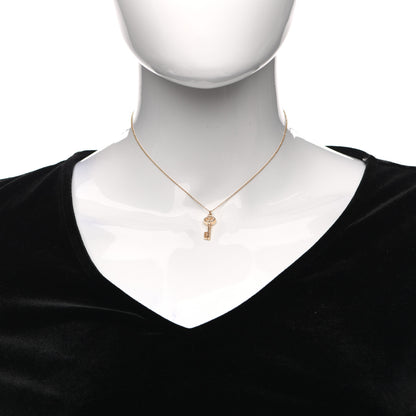 Tiffany 18K Yellow Gold Mini Key Pendant Necklace 2 of 5