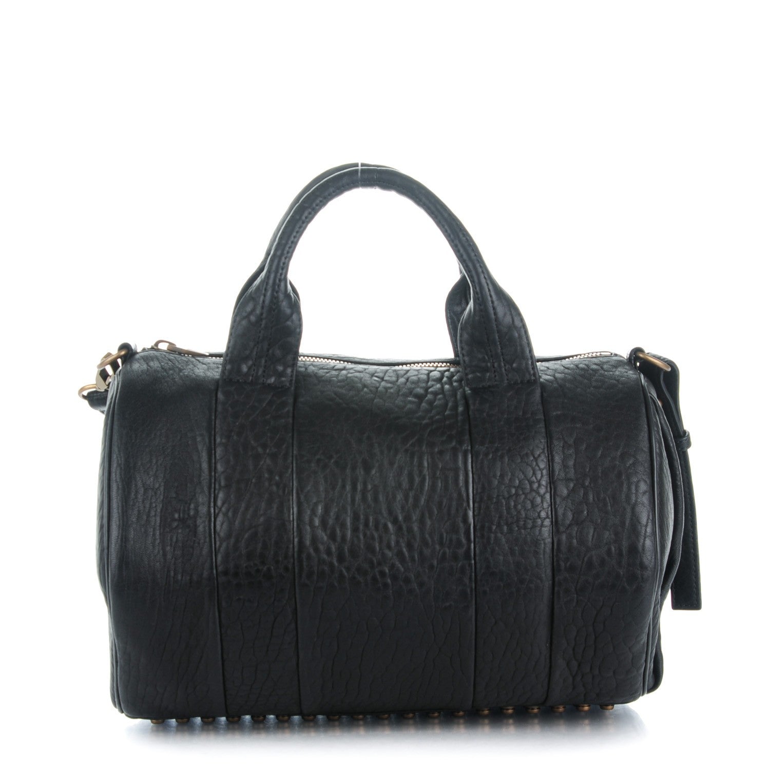 Alexander Wang Pebbled Lambskin Rocco Black Antique Brass Hardware 1 of 8