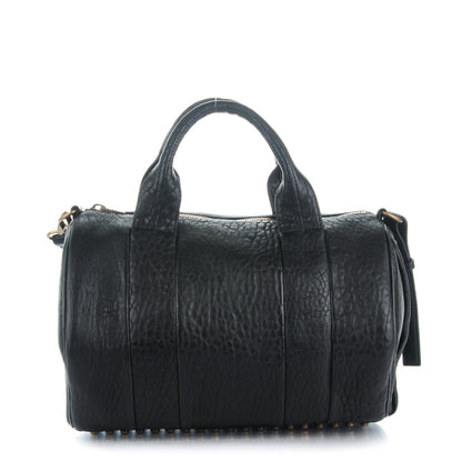 Alexander Wang Pebbled Lambskin Rocco Black Antique Brass Hardware 1 of 8