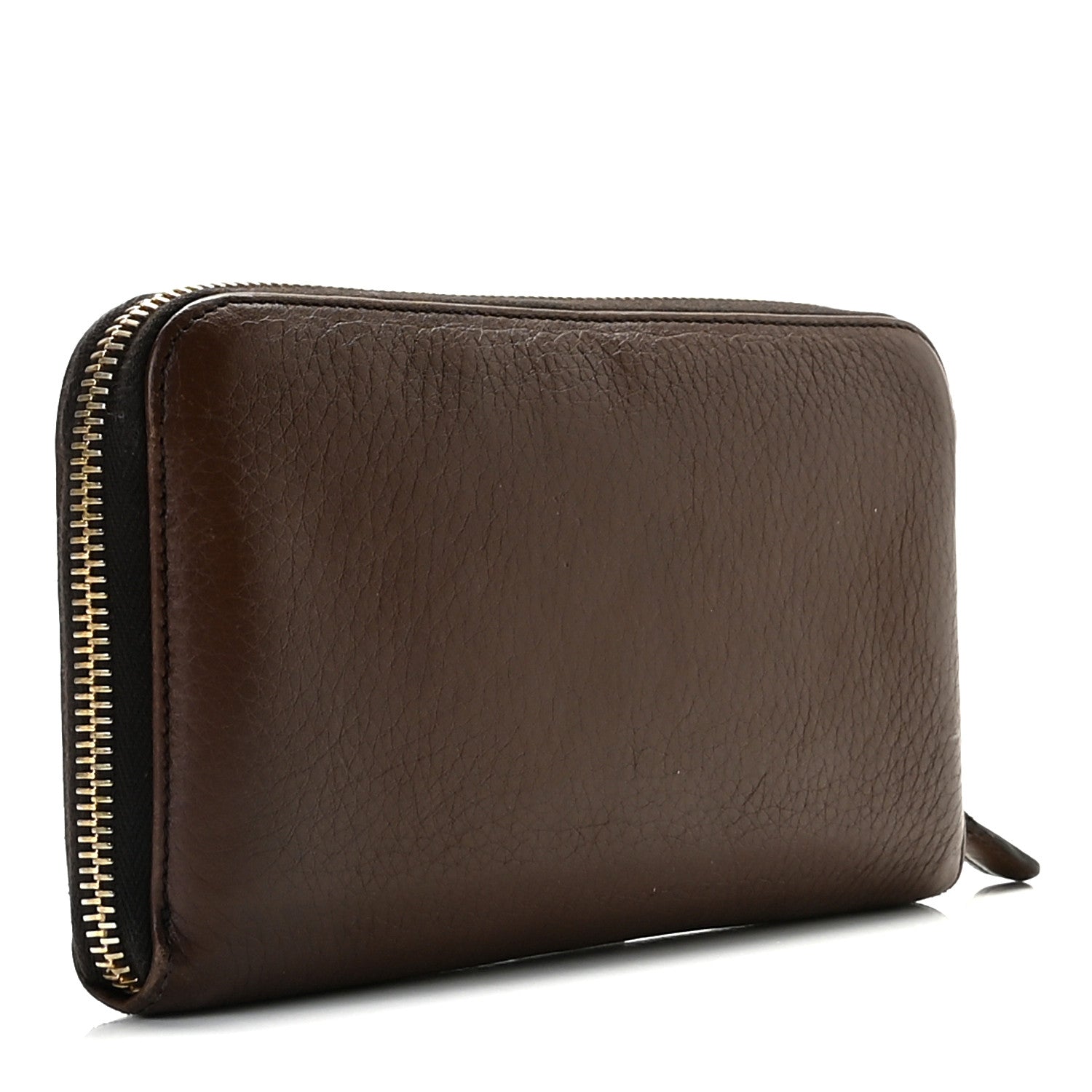 Prada Vitello Daino Zip Around Wallet Cacao 4 of 12