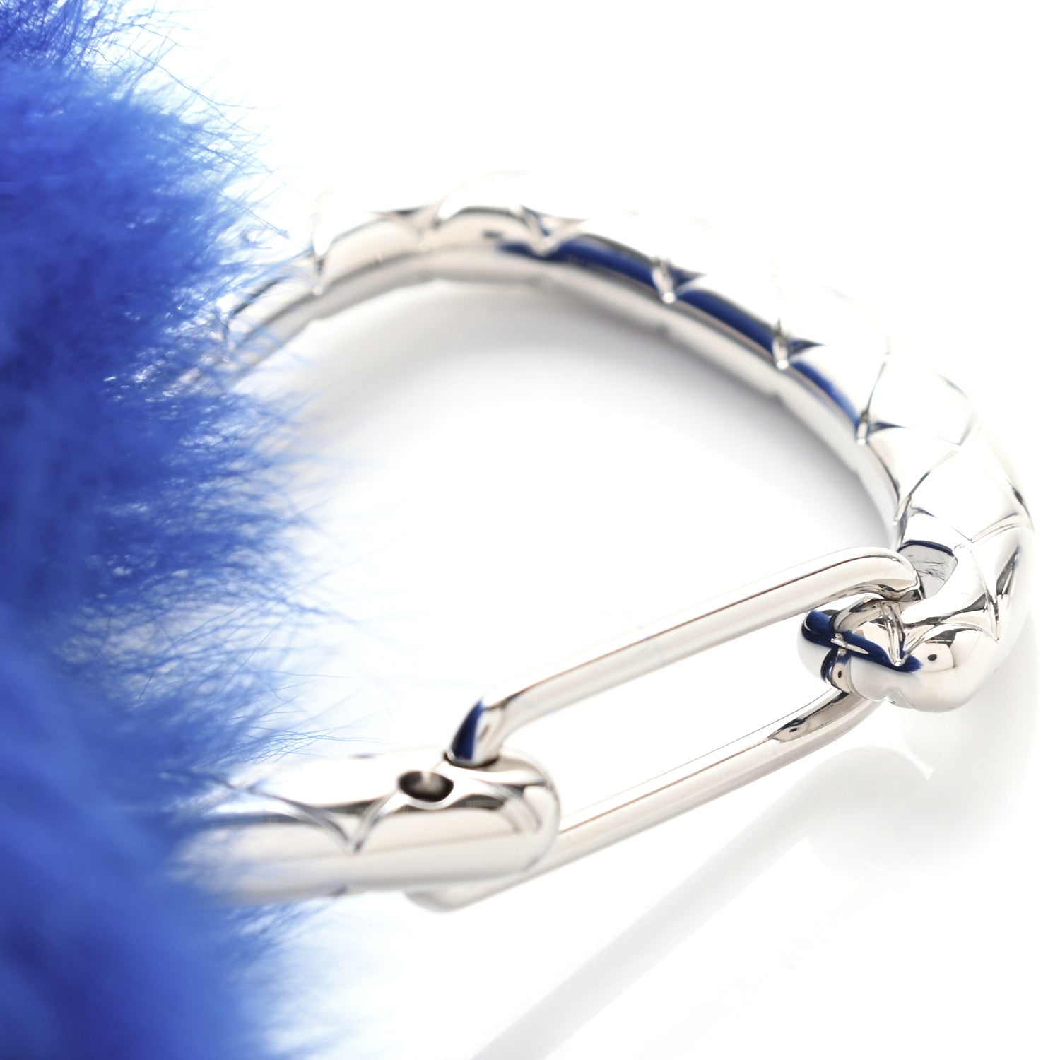 Chanel Shearling Lambskin CC Hook Card Holder Blue 10 of 10