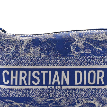 Christian Dior Technical Fabric Toile De Jouy DiorTravel Nomad Pouch Fluorescent Blue 8 of 10