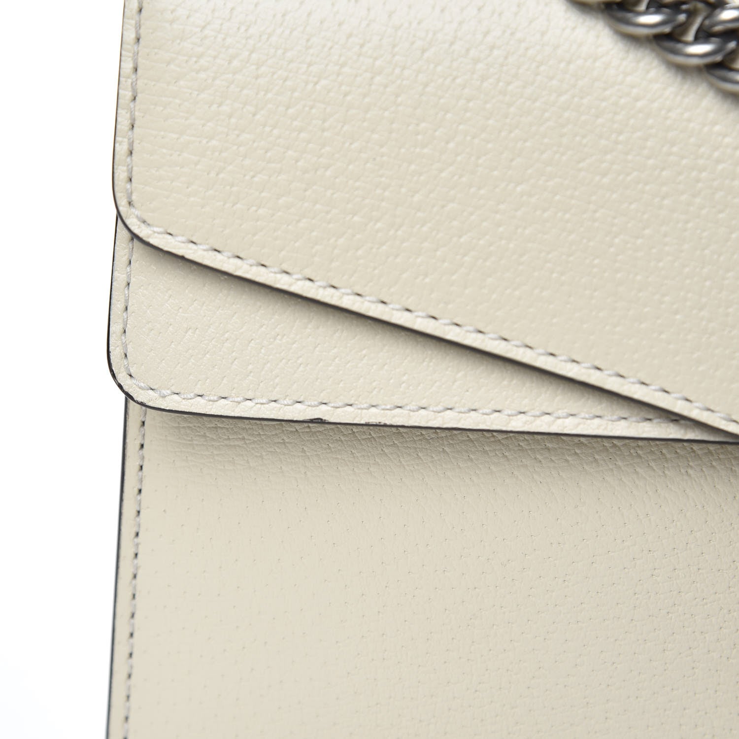 Gucci Textured Calfskin Crystal Small Dionysus Shoulder Bag Mystic White 8 of 8