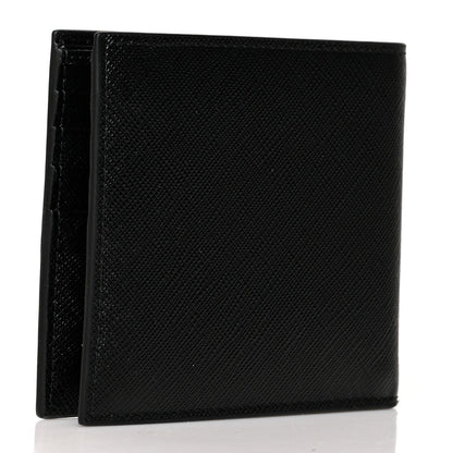 Prada Saffiano Bi-Fold Wallet Black 3 of 7
