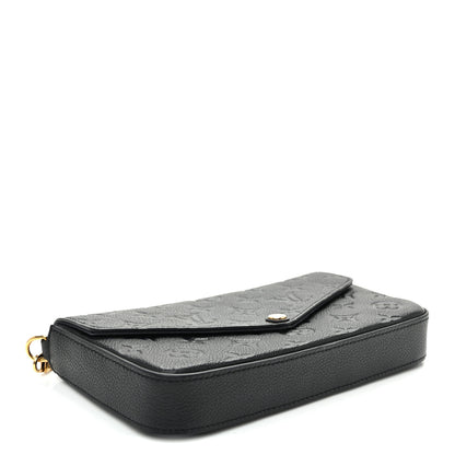 Louis Vuitton Empreinte Pochette Felicie Chain Wallet Black 5 of 11