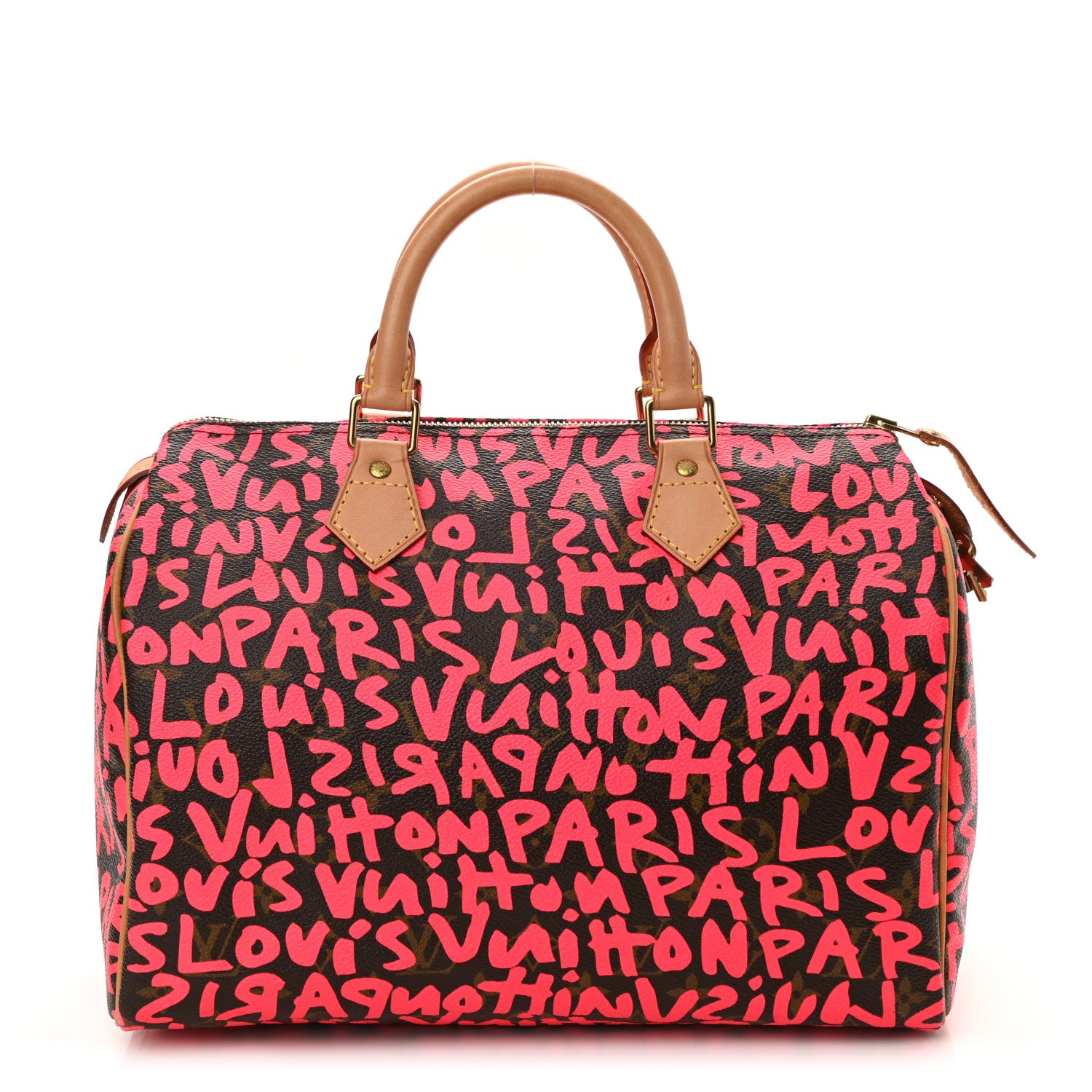 Louis Vuitton Monogram Graffiti Speedy 30 Fuchsia 1 of 8