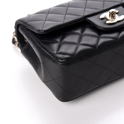 Chanel Lambskin Quilted Mini Rectangular Flap Black 7 of 9