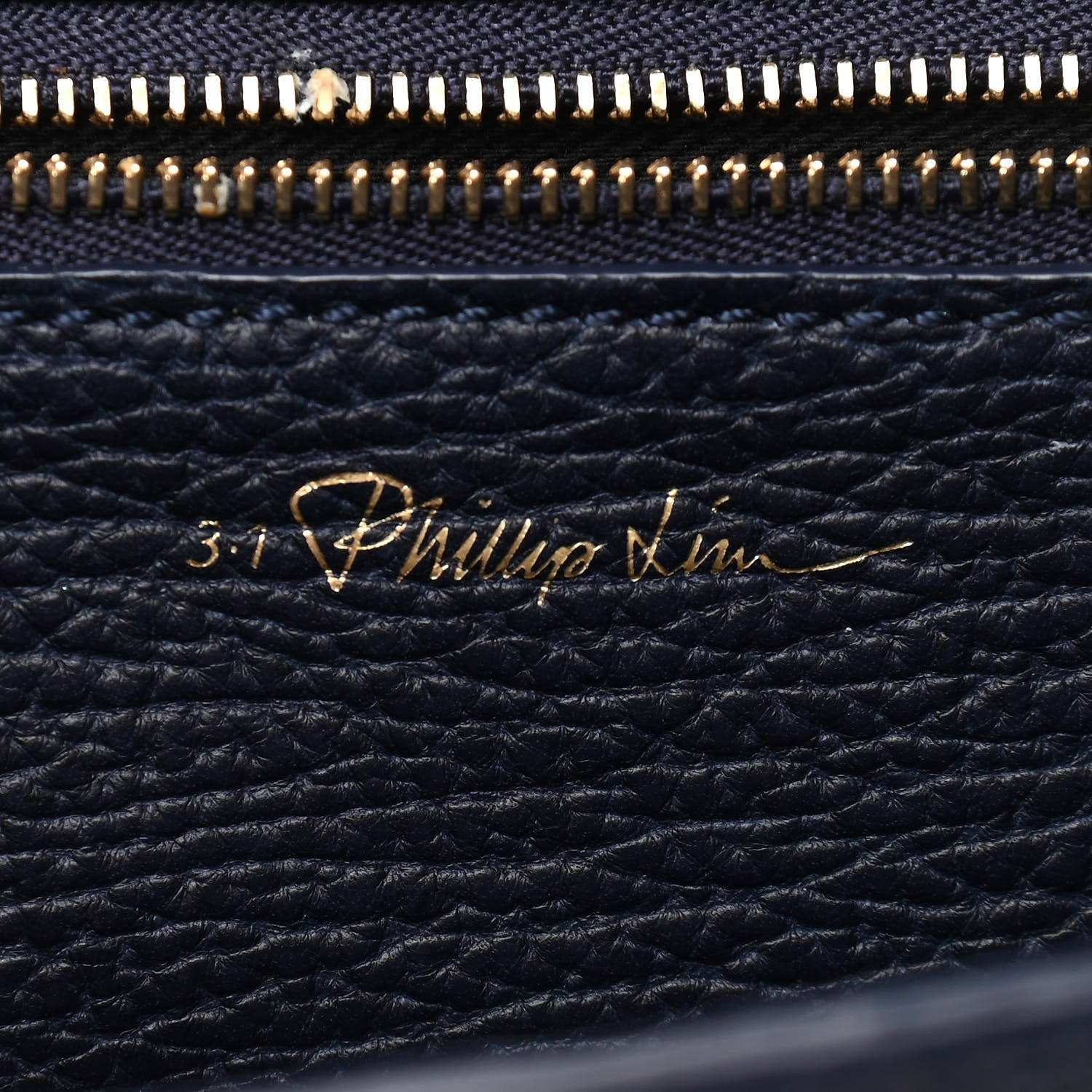 3.1 Phillip Lim Textured Calfskin Medium Pashli Satchel Ink 6 of 9