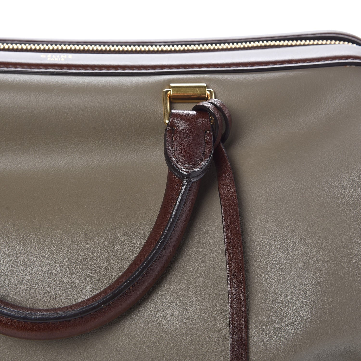 Celine Satin Calfskin Long Frame Doctor Bag Taupe 9 of 9