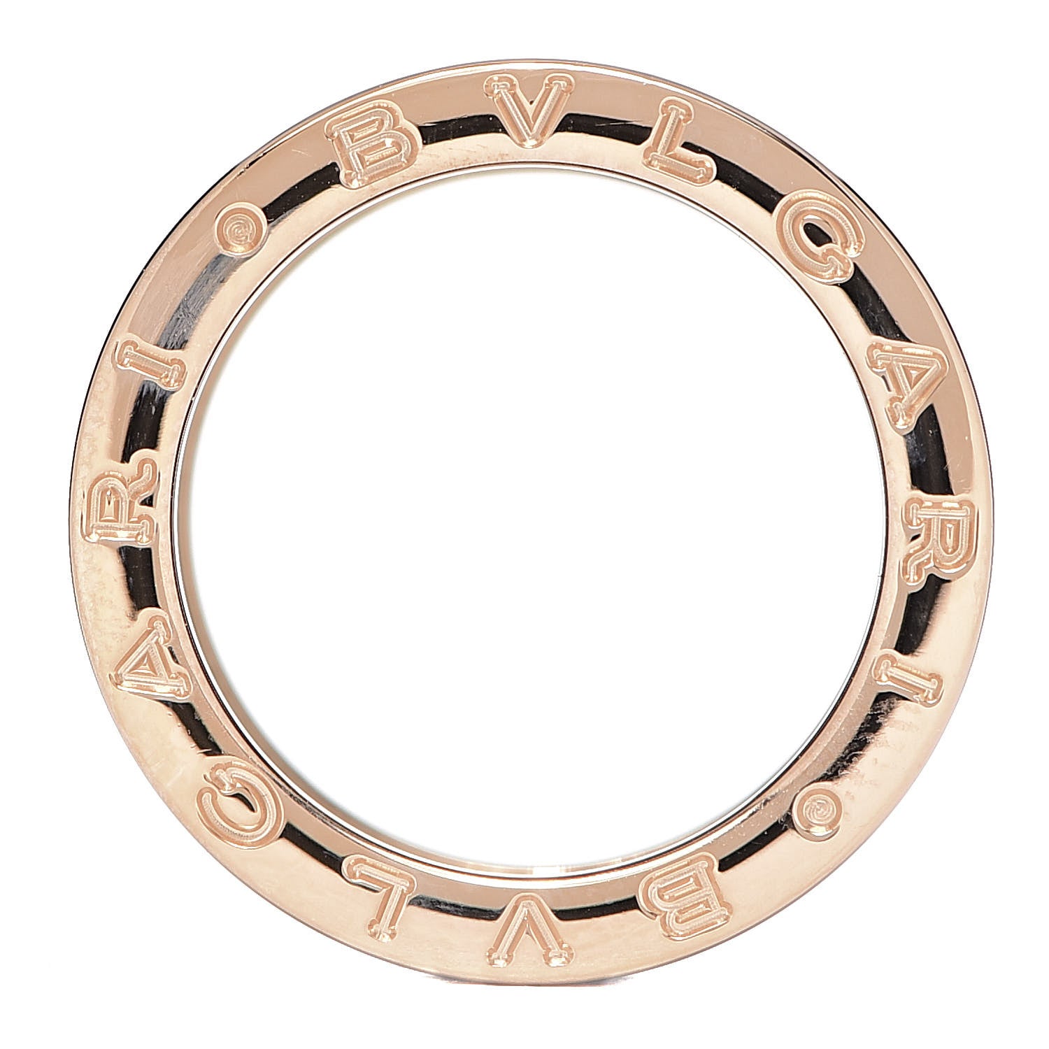 Bulgari 18K Rose Gold Brown Marble B.Zero1 Four-Band Ring 52 6 4 of 5