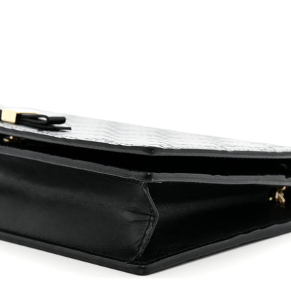 Gucci Guccissima Signature Bowy Chain Wallet Black 9 of 10