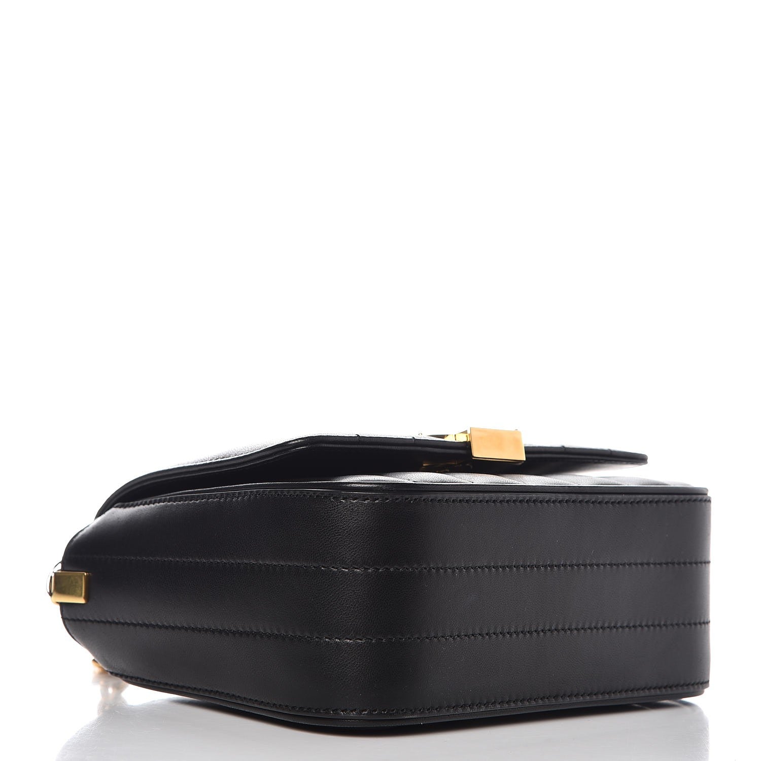 Saint Laurent Lambskin Matelasse Monogram Small Vicky Chain Bag Black 4 of 8