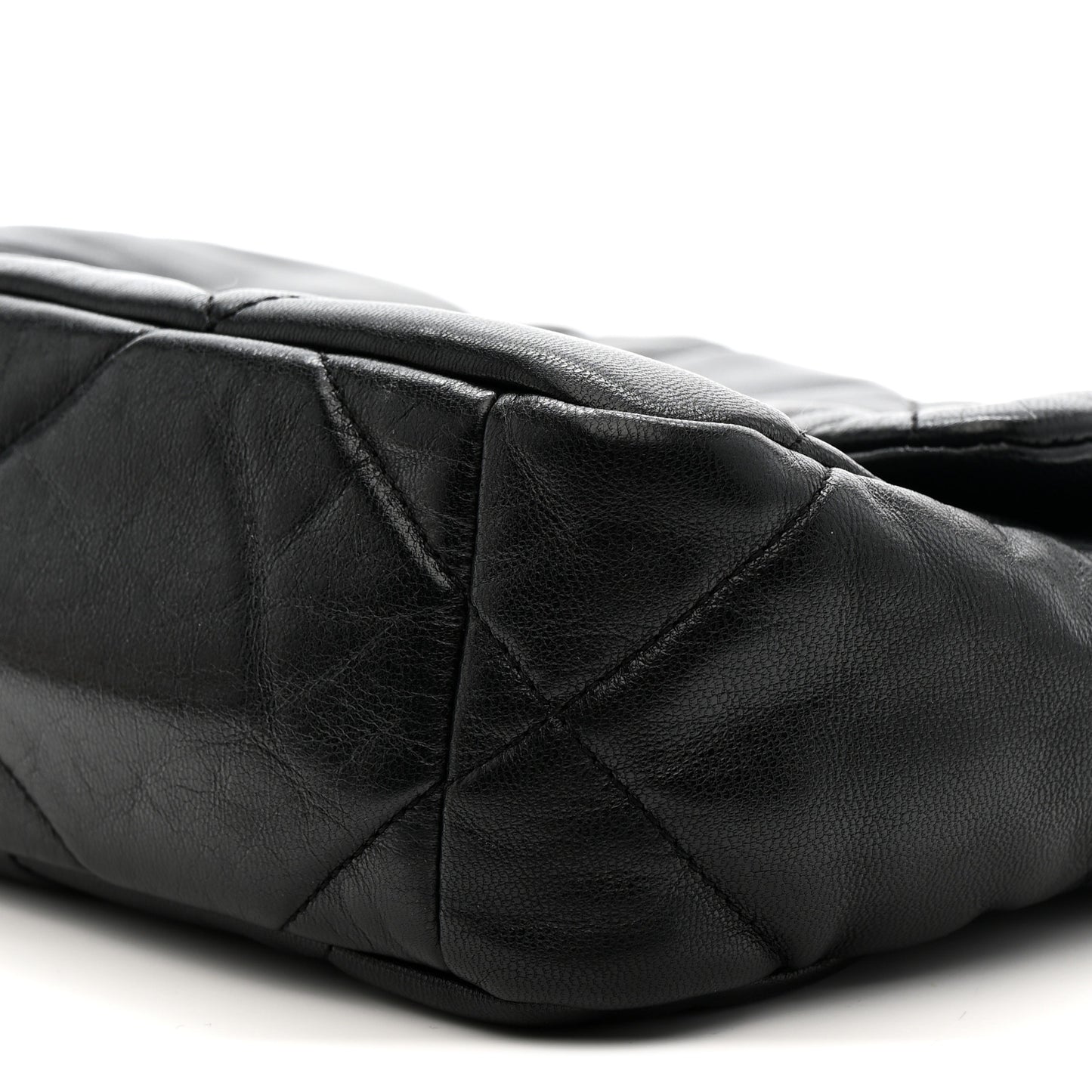 Goatskin Quilted Medium Chanel 19 Flap Black
