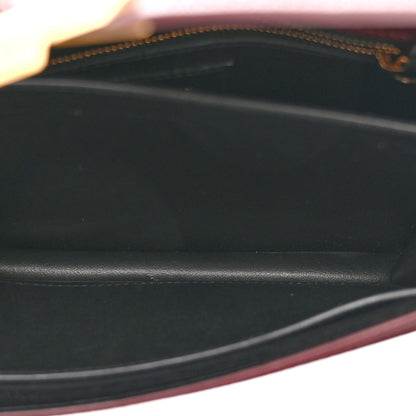 Saint Laurent Grain De Poudre Monogram Cassandra Clasp Bag Rouge Legion 6 of 11