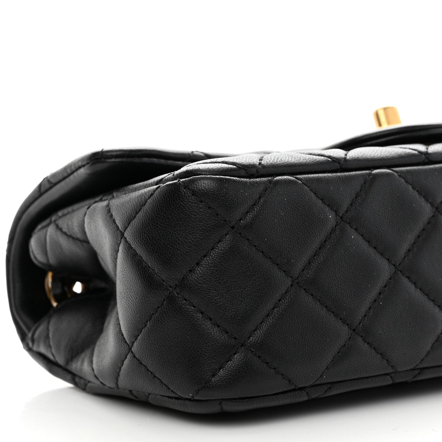Chanel Lambskin Quilted Mini Rectangular Pearl Crush Flap Black 9 of 11