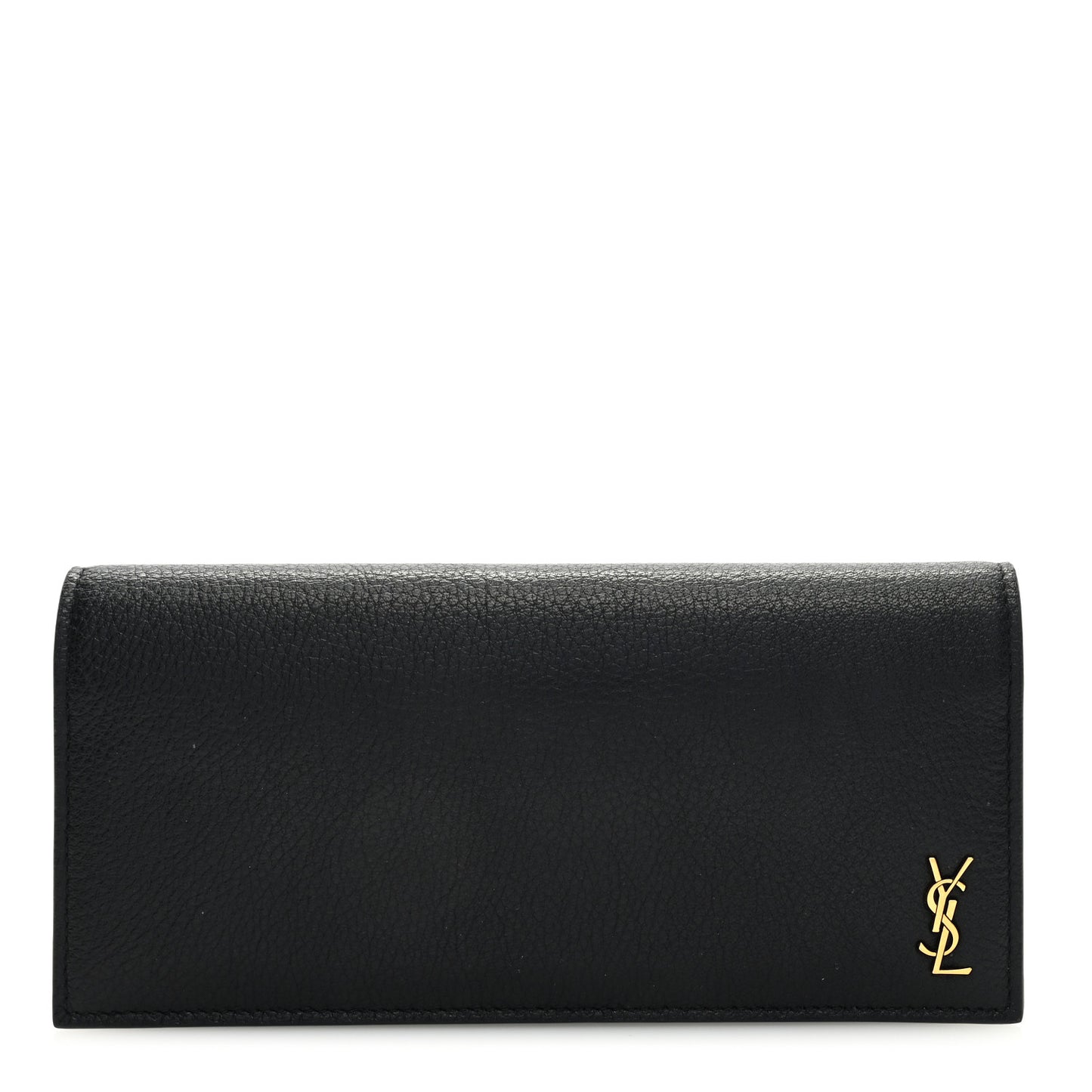 Calfskin Tiny Monogram Cassandre Wallet Black