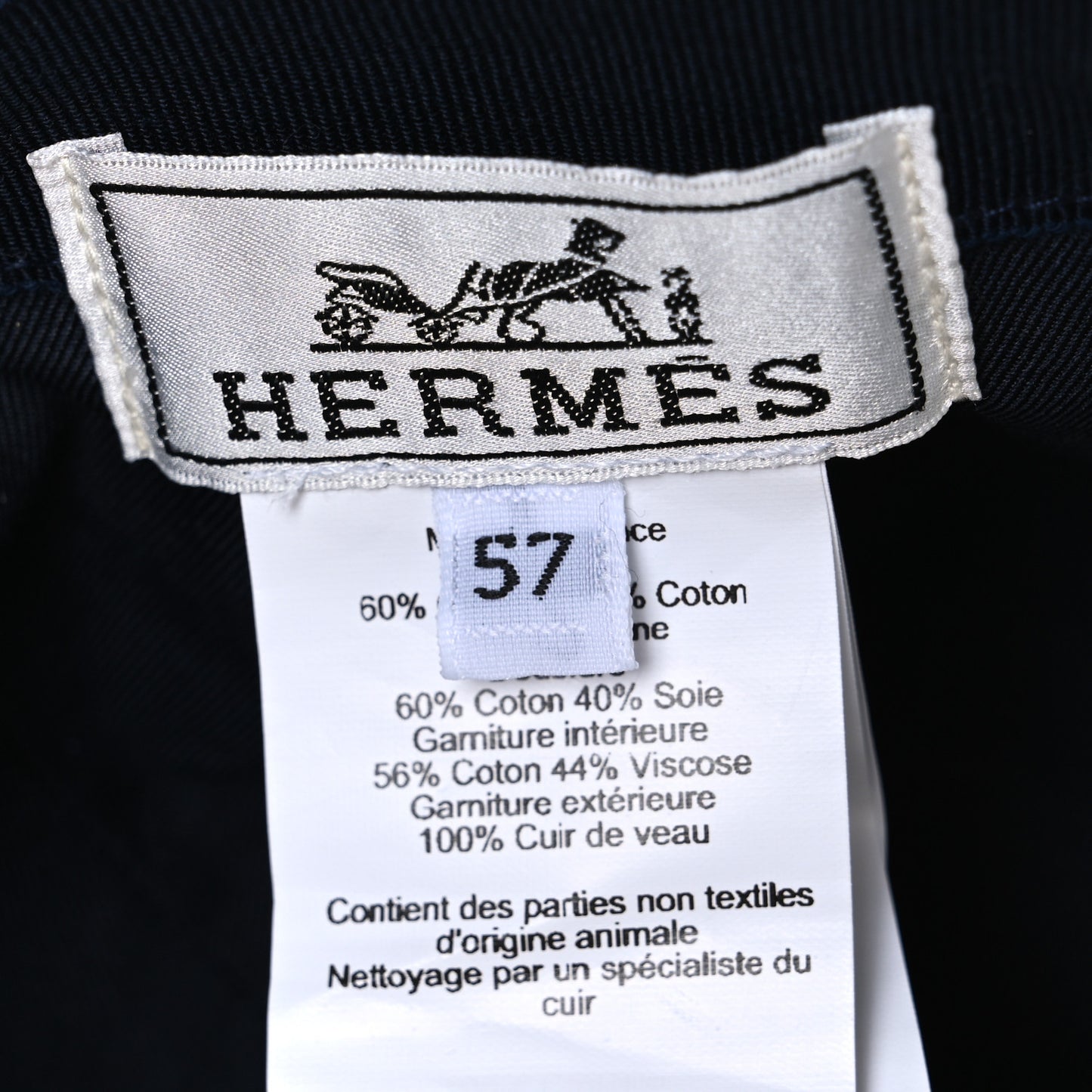 Cotton Canvas Swift Sevres Evelyne Cap 57 Marine Nata