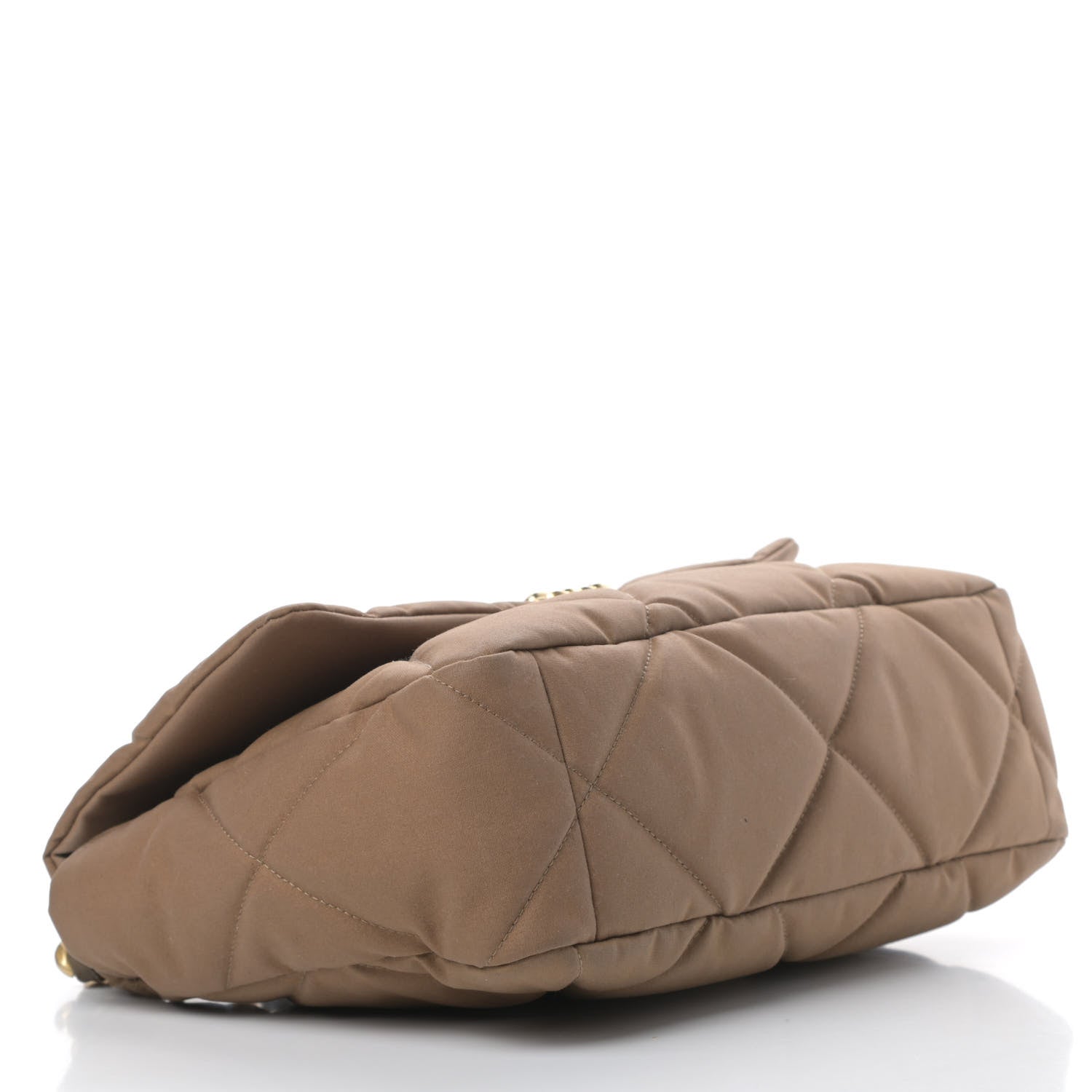 Chanel Canvas Quilted Large Chanel 19 Flap Bronze 4 of 11
