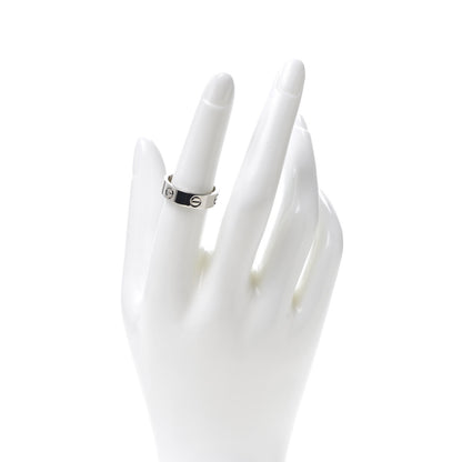 Cartier 18K White Gold 5.5mm LOVE Ring 54 6.75 2 of 4