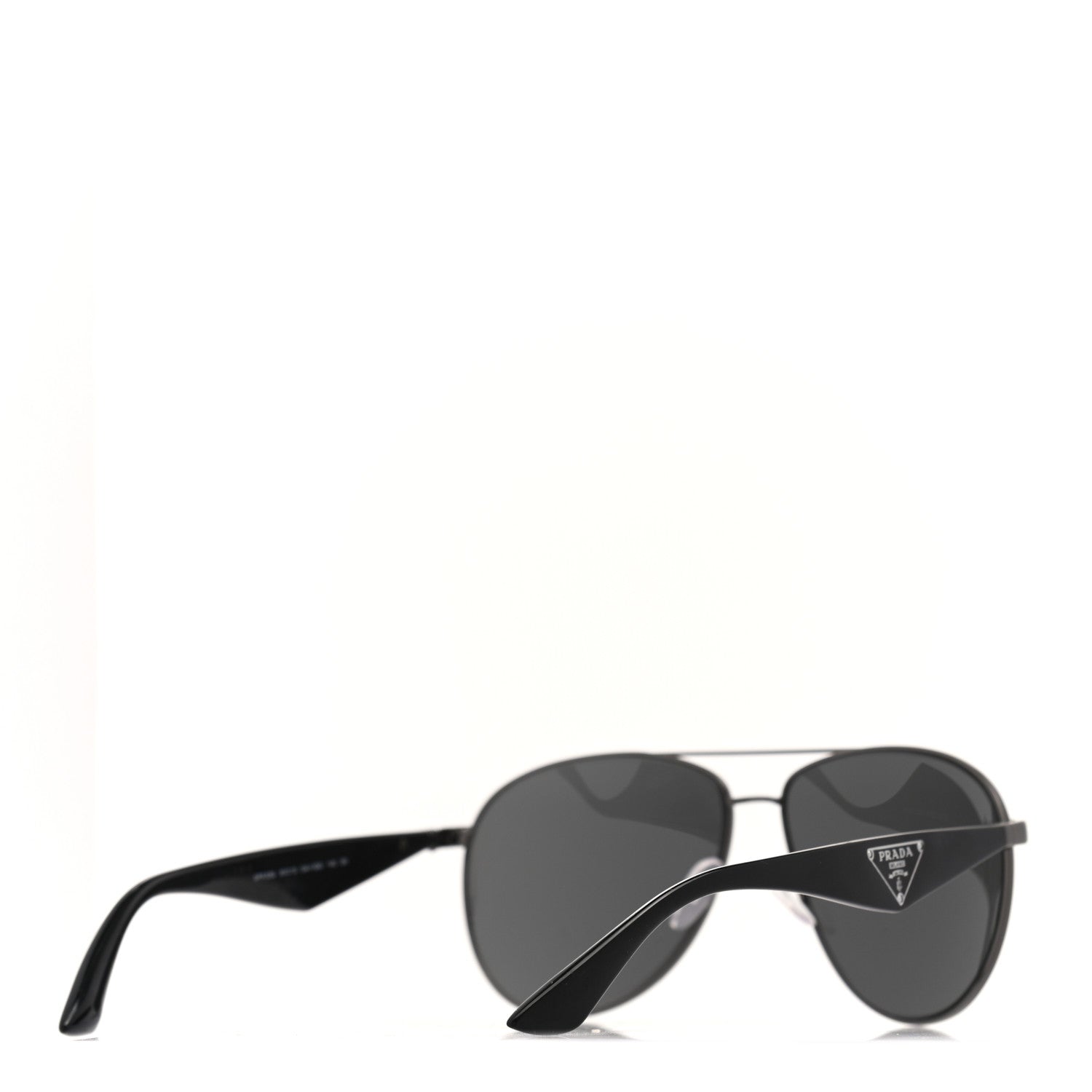 Prada Metal Gradient Aviator Sunglasses SPR53Q Black 4 of 7