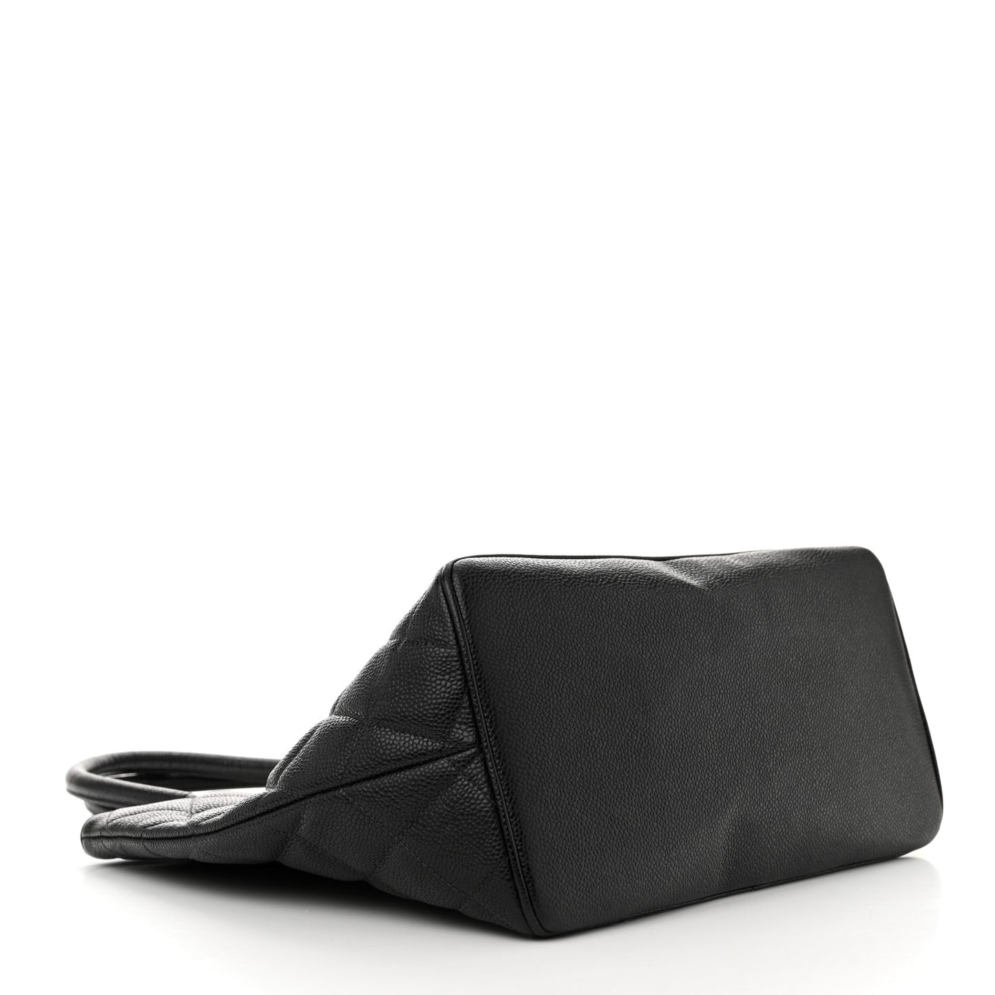 Caviar Quilted Medallion Tote Black