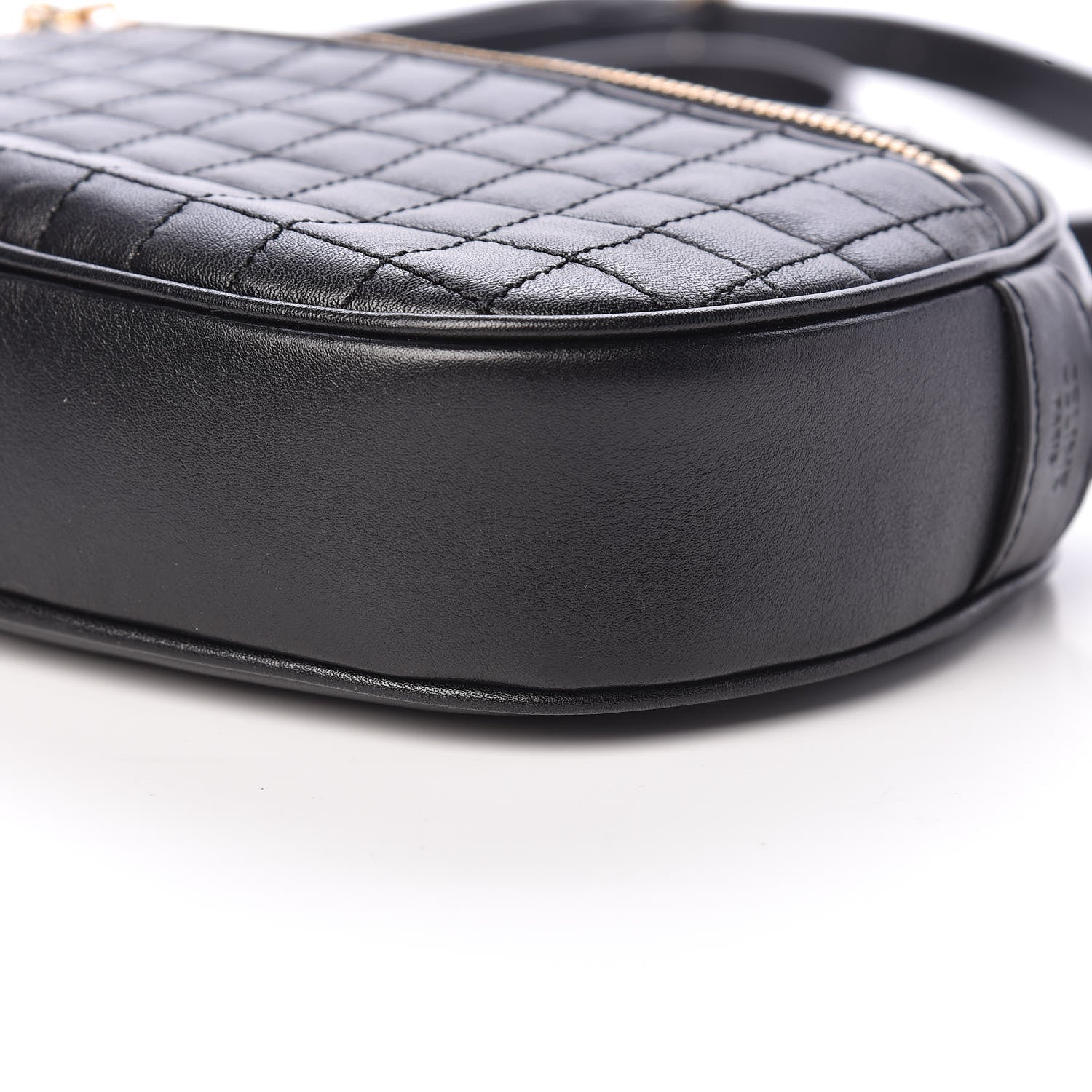 Celine Calfskin Quilted Small C Charm Bag Black 6 of 11
