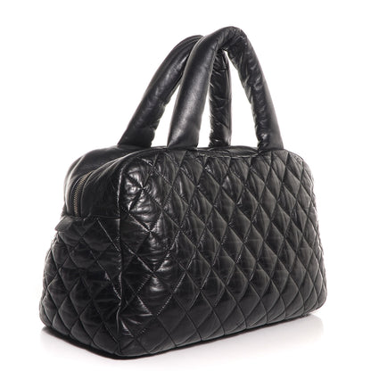 Chanel Lambskin Coco Cocoon Bowler Black 3 of 7