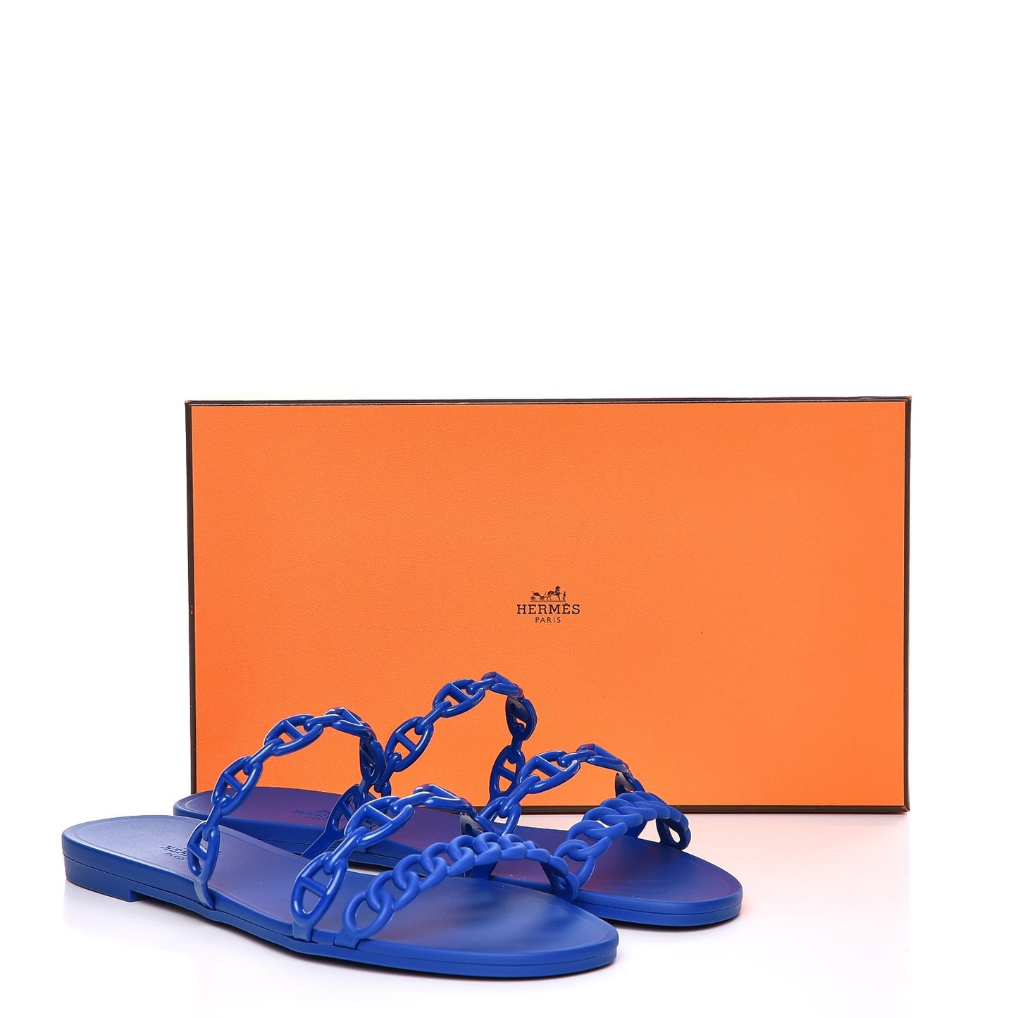 Rubber Chaine d'Ancre Rivage Sandals 38 Bleu Smalt