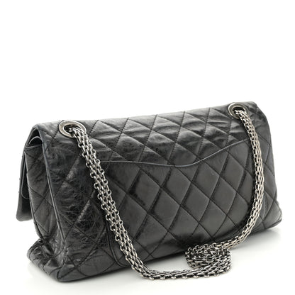 Chanel Metallic Aged Calfskin Quilted 2.55 Reissue 228 Flap Black 3 of 11