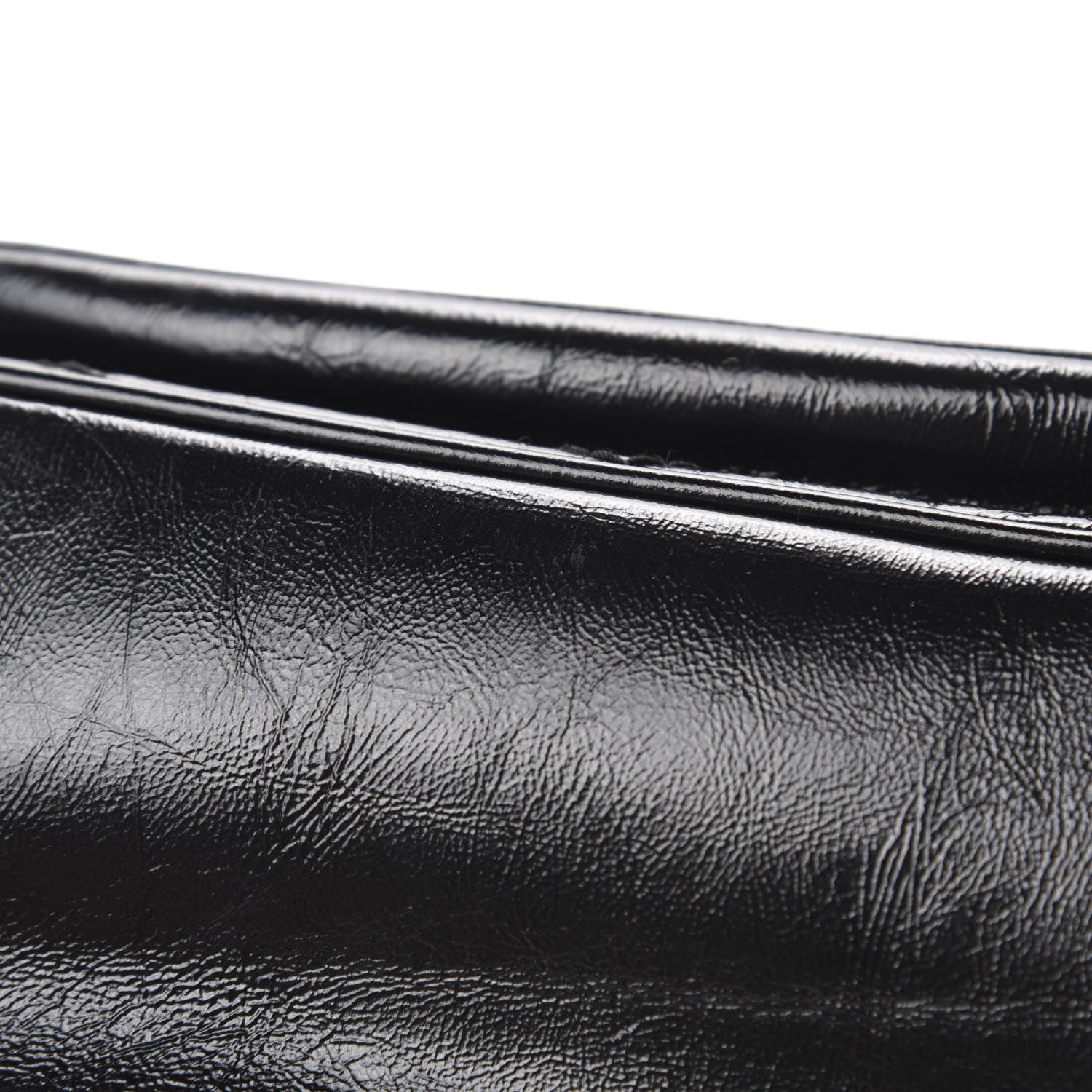 Saint Laurent Crinkled Calfskin Matelasse Monogram Baby Niki Chain Satchel Black 10 of 15
