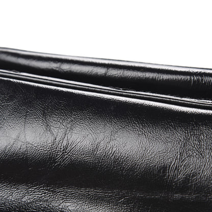 Saint Laurent Crinkled Calfskin Matelasse Monogram Baby Niki Chain Satchel Black 10 of 15