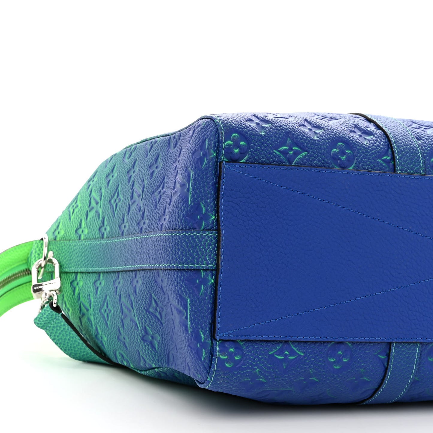 Taurillon Illusion Keepall Tote Bleu Vert