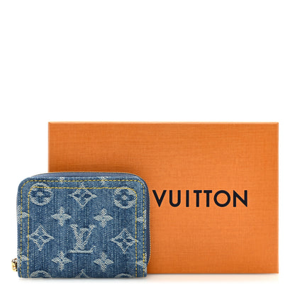 Louis Vuitton Denim Monogram New LV Remix Lou Wallet Blue 7 of 7