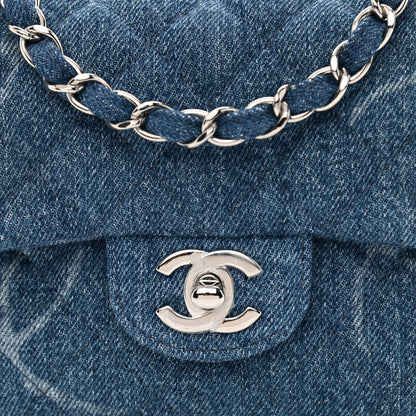 Chanel Denim CC Quilted Mini Square Flap Blue 8 of 11