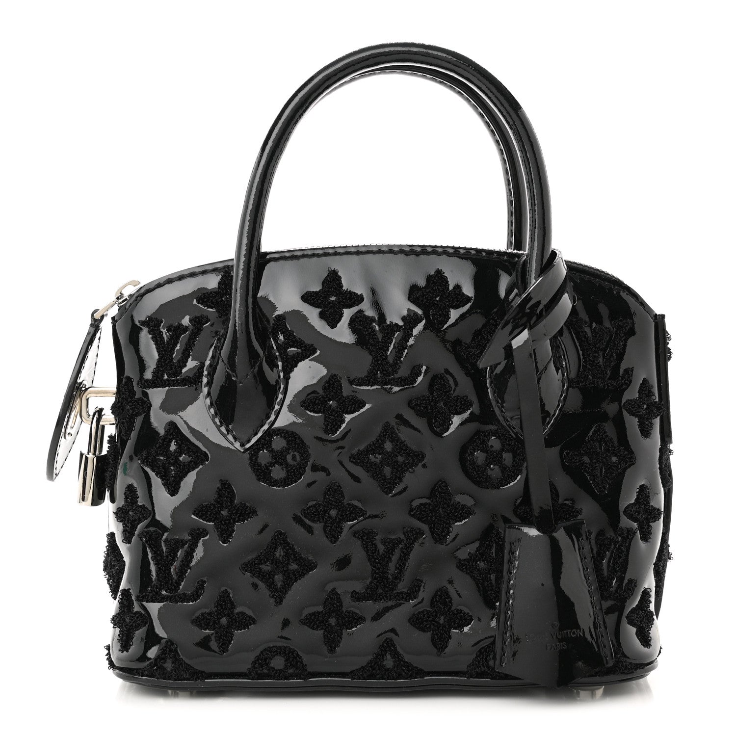 Louis Vuitton Patent Lambskin Fascination Lockit BB Black 1 of 8