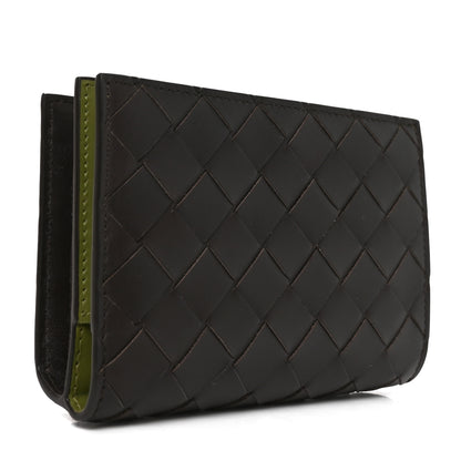 Bottega Veneta Nappa Intrecciato Bifold Zip Wallet Shadow Olive Oil 4 of 7