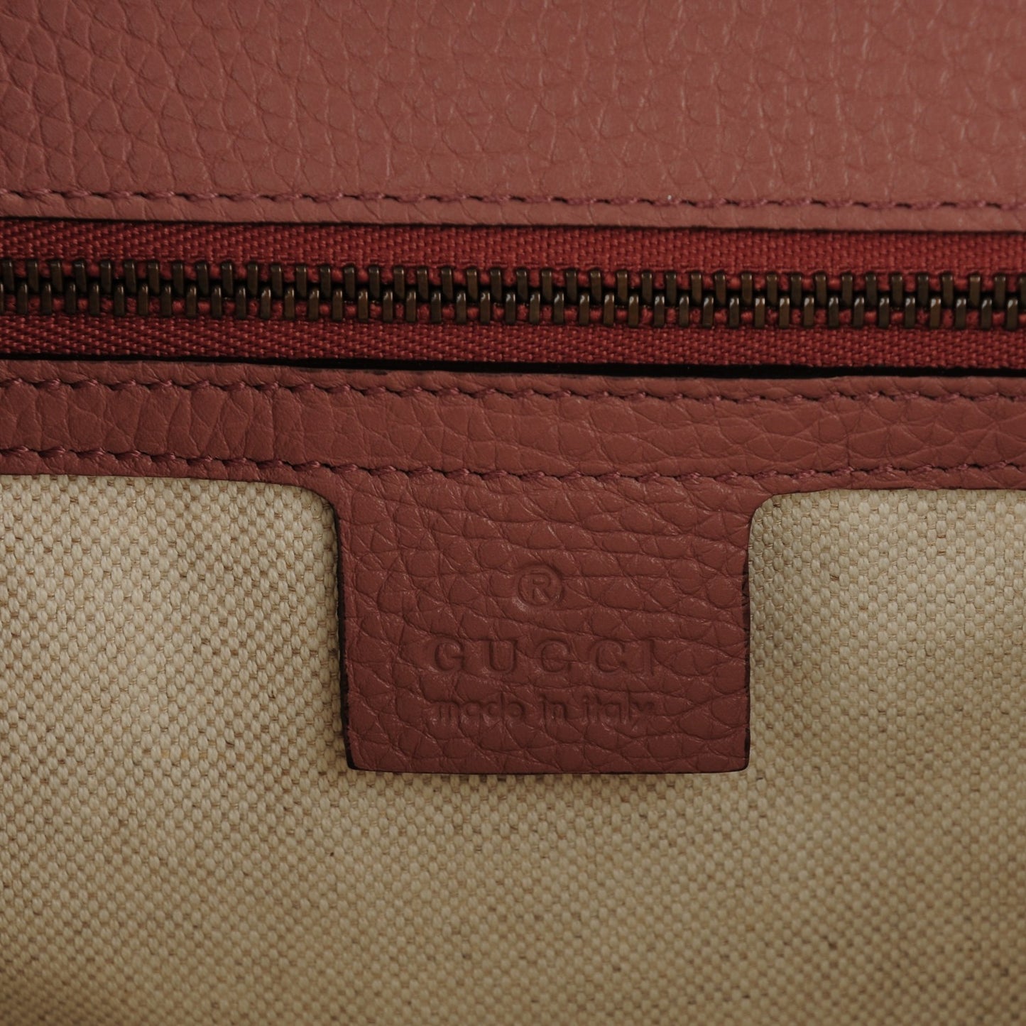 Calfskin Small GG Marmont Top Handle Bag Rosy Phard