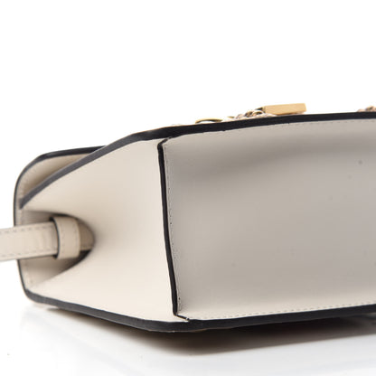 Gucci Calfskin Animal Studs Mini Sylvie Top Handle Bag White 6 of 10