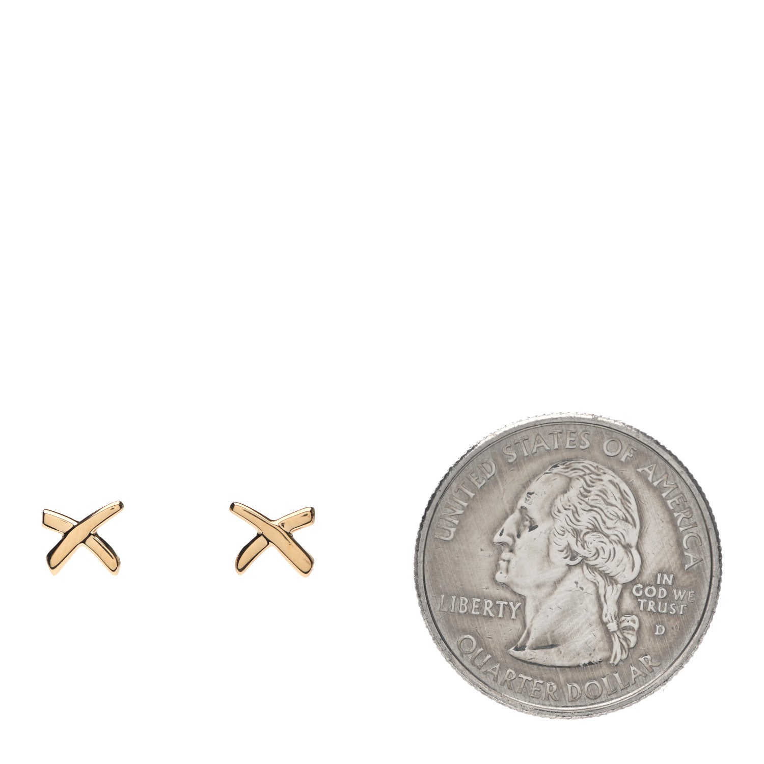 Tiffany 18K Rose Gold Mini Paloma's Graffiti X Earrings 2 of 4
