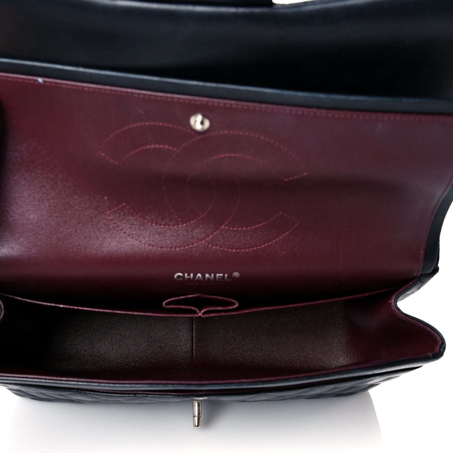 Chanel Lambskin Quilted Jumbo Double Flap Black 5 of 17