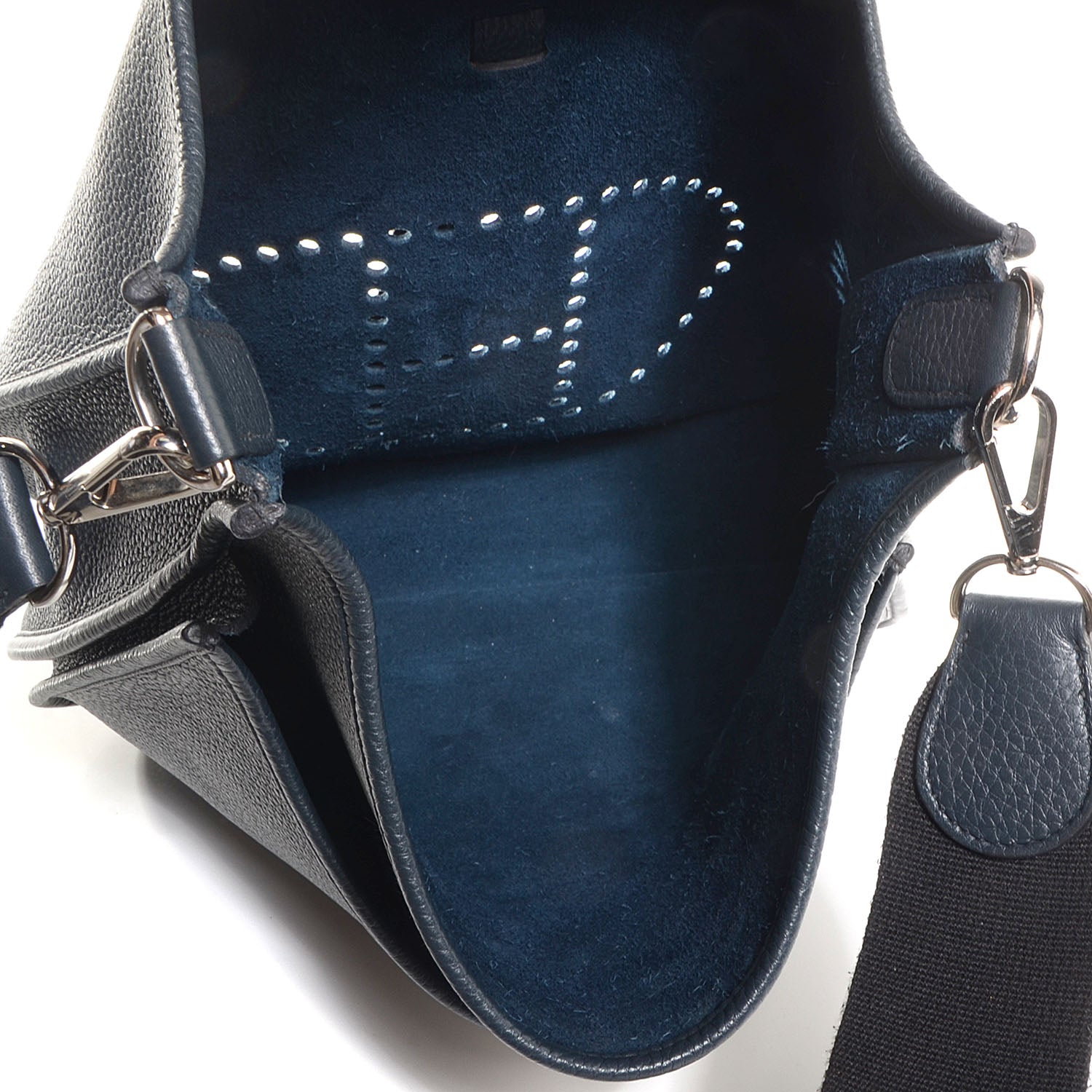Hermes Taurillon Clemence Evelyne III GM Bleu Obscur 5 of 14