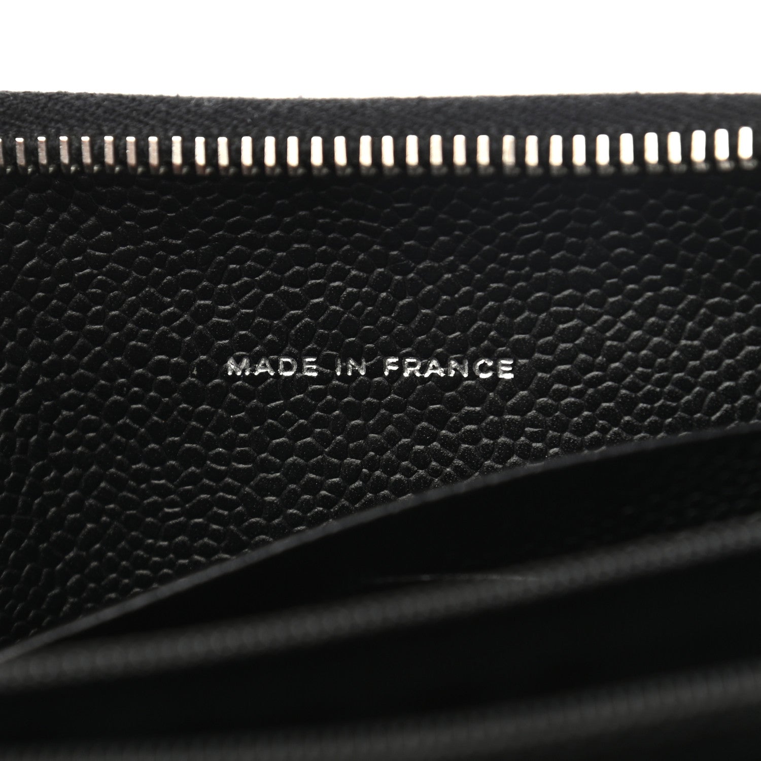 Chanel Caviar Quilted Large Gusset Zip Around Wallet Black 7 of 10