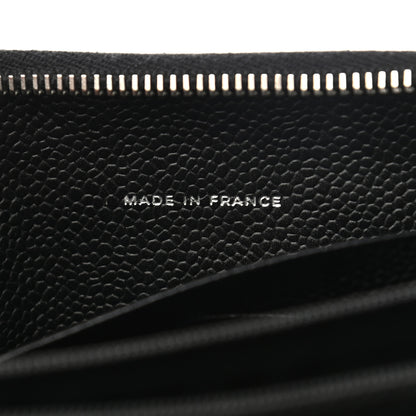 Chanel Caviar Quilted Large Gusset Zip Around Wallet Black 7 of 10