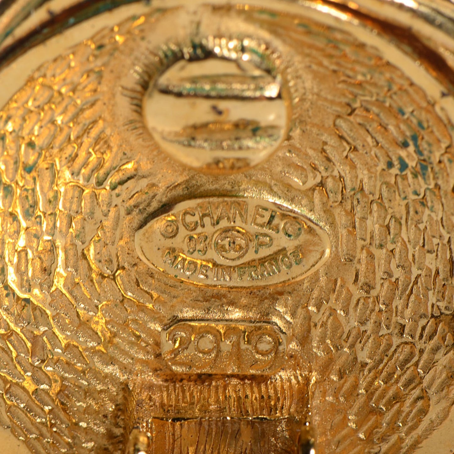 CC Clip On Earrings Gold