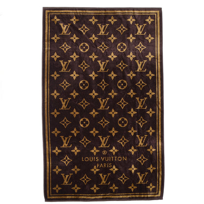 Louis Vuitton Cotton Monogram Classic Beach Towel Brown 4 of 6