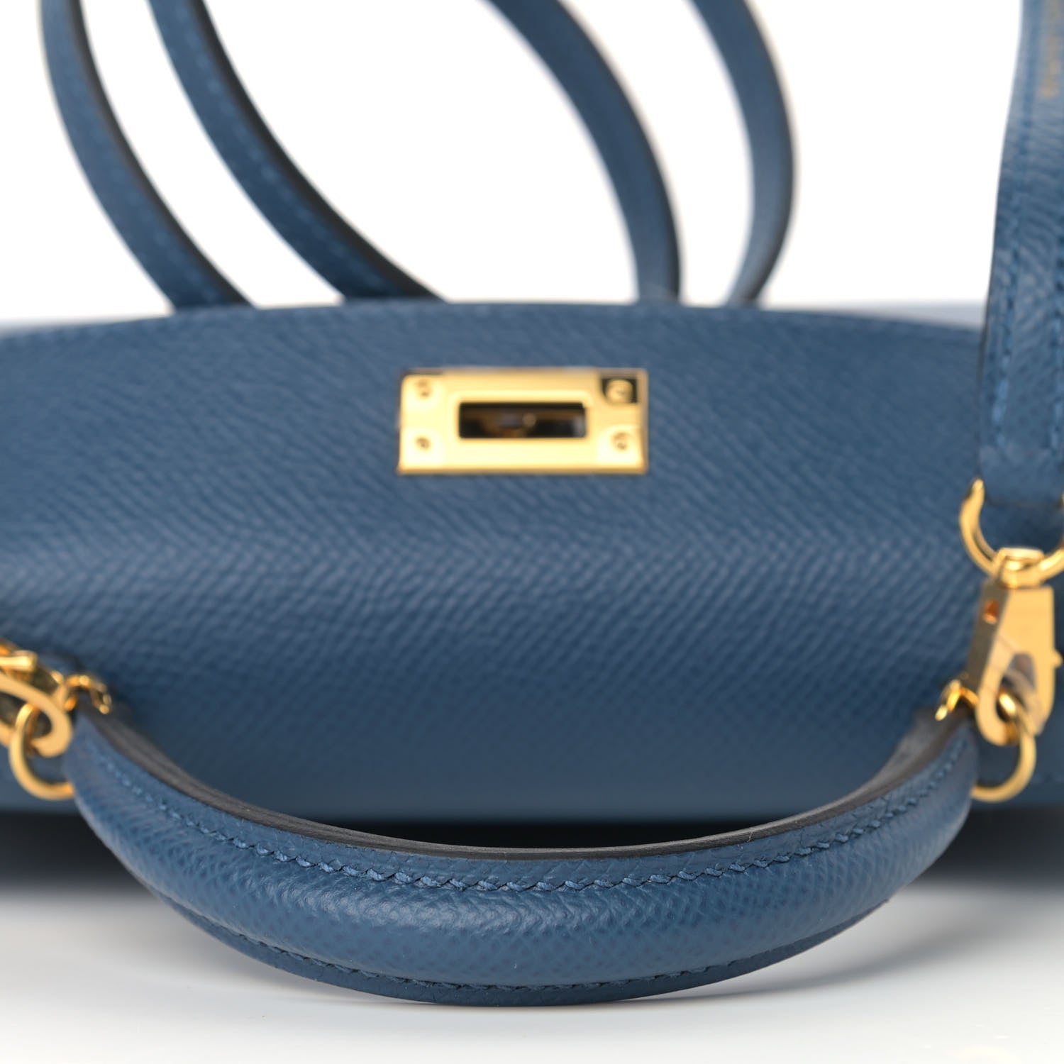 Hermes Epsom Mini Kelly Sellier 20 Deep Blue 9 of 35