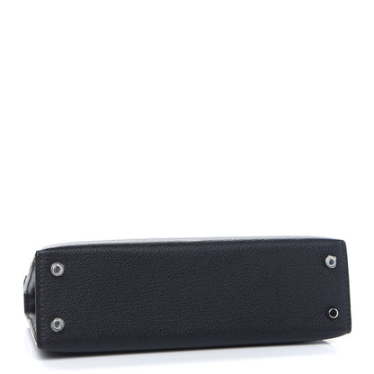 Hermes Chevre Chandra Mini Kelly Sellier 20 Black 3 of 8