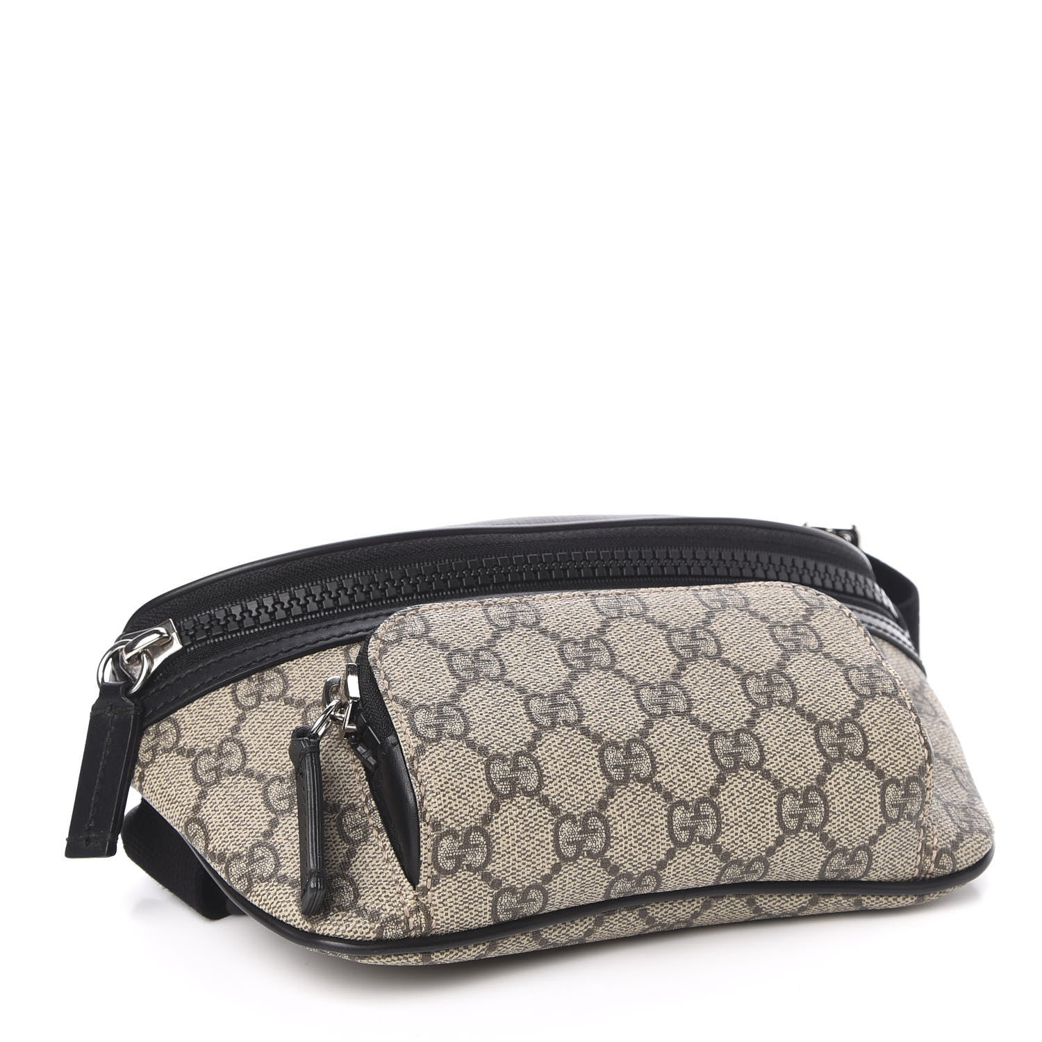 Gucci GG Supreme Monogram Belt Bag Black 4 of 10