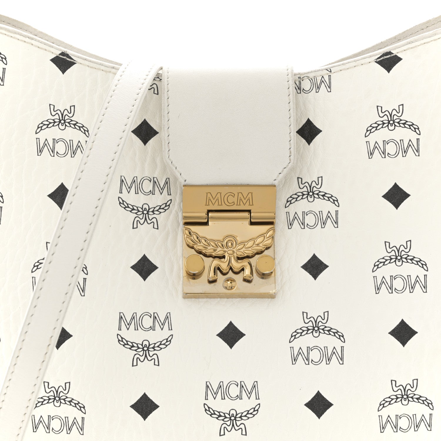 MCM Visetos Patricia Hobo White 7 of 13