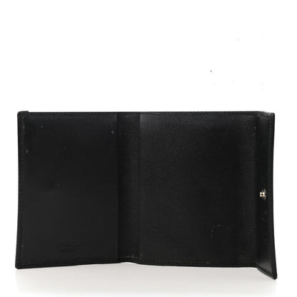 Prada Vitello Flap Wallet Black 4 of 4